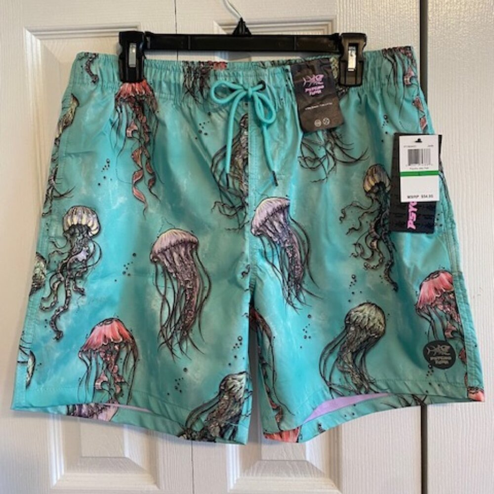 Psycho Tuna… Swim Trunks Board Pool Shorts - Large